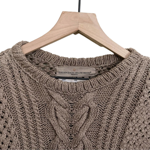 Golden Goose Chunky Knit Sweater – Taupe Brown Cozy Luxe – M - Picture 3 of 10